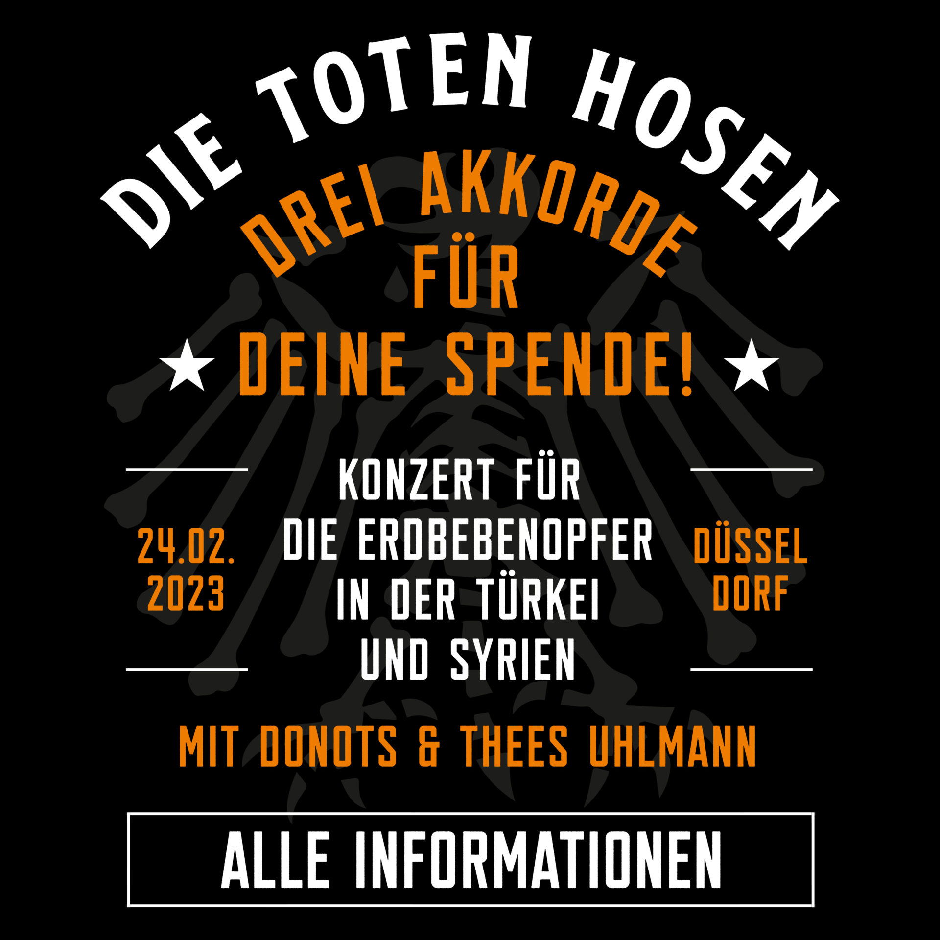 Alle Infos zum Benefizkonzert „Drei Akkorde für deine Spende! . Die Toten  Hosen