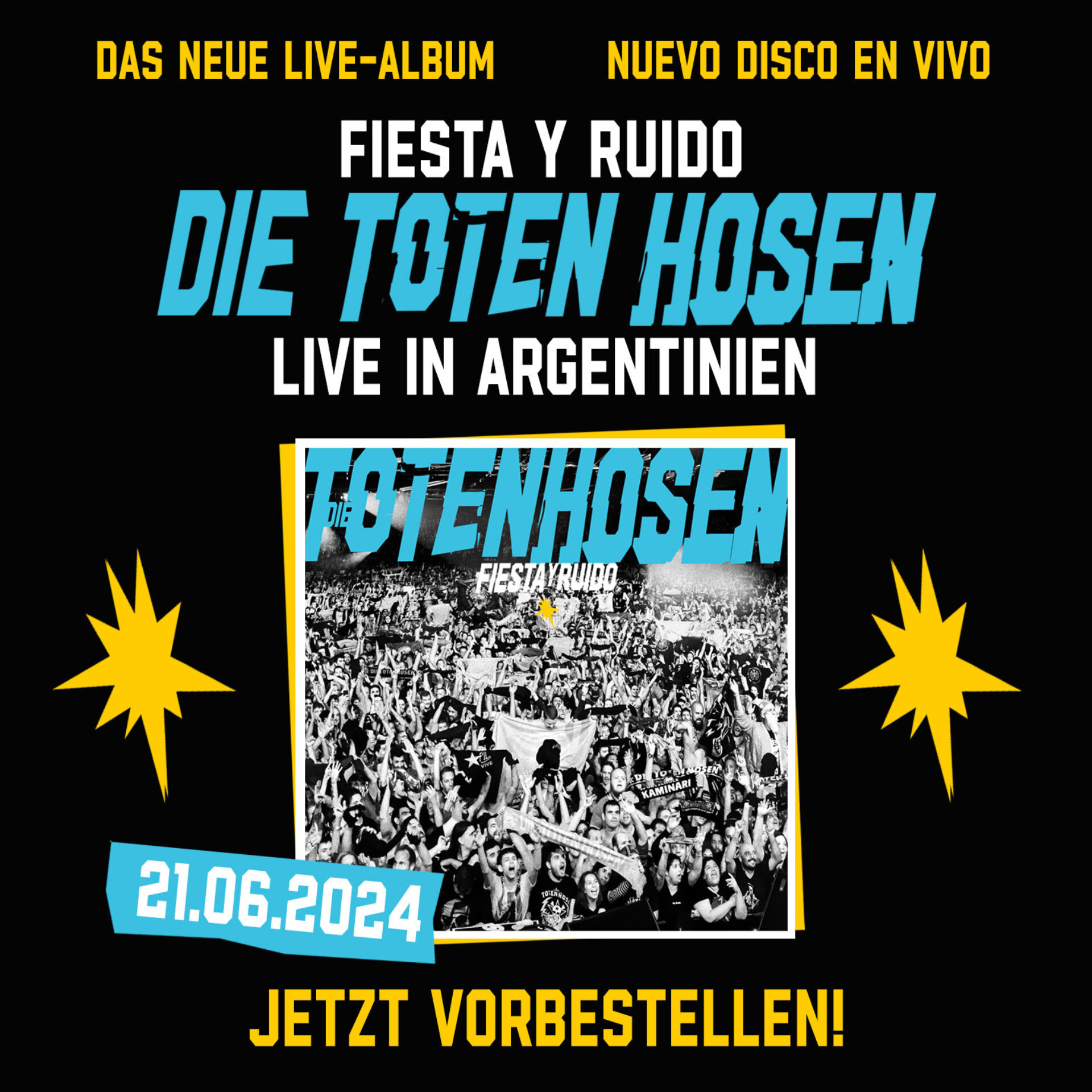 Ab sofort vorbestellbar: "Fiesta y Ruido: Die Toten Hosen live in Argentinien"
