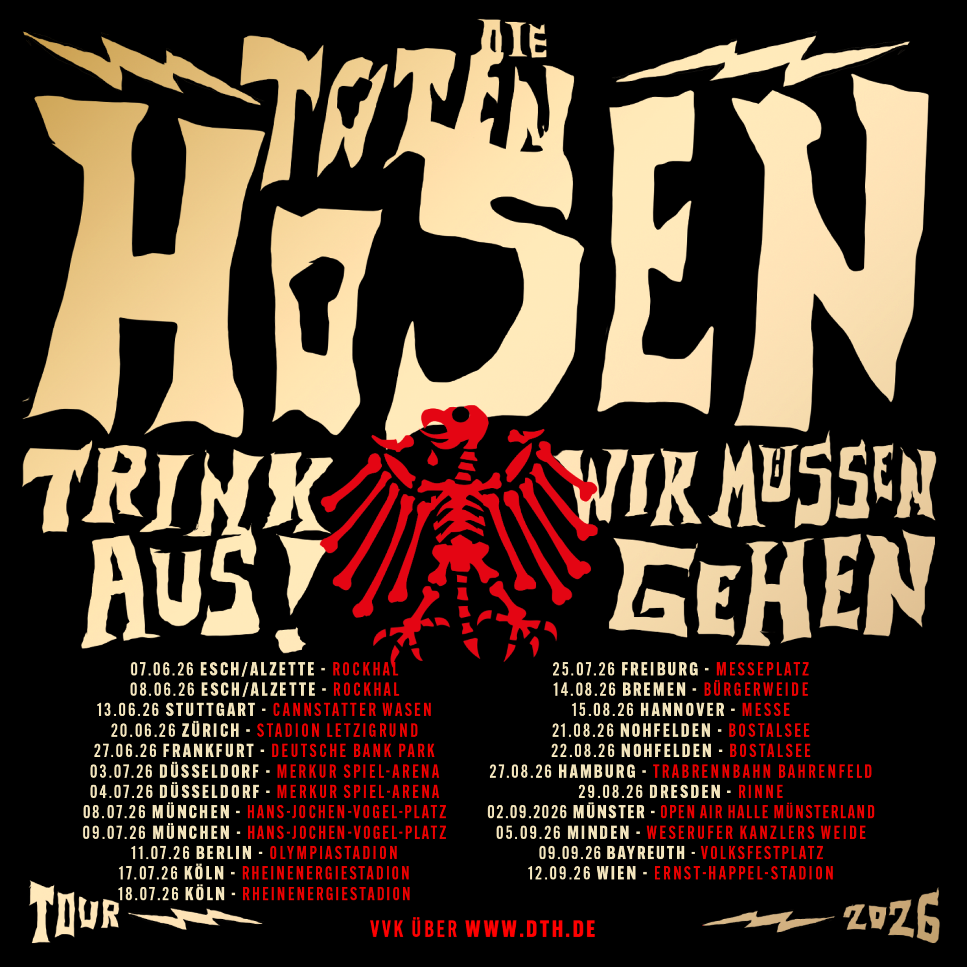 Trink Aus! Wir Müssen Gehen - Tour 2026
